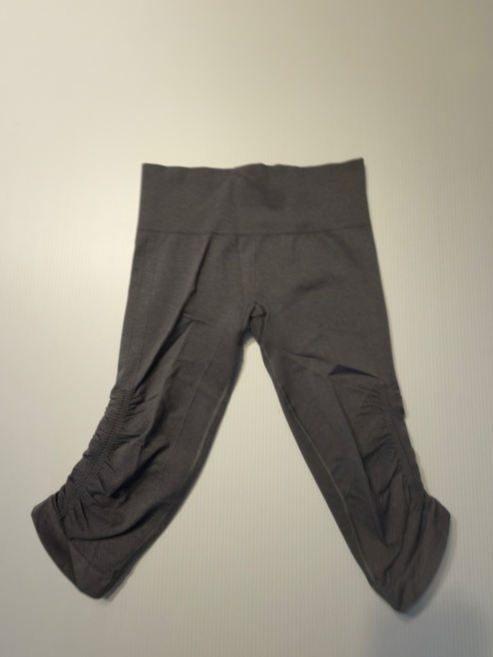 lululemon athletica Dark Gray Capri Leggings with Side Ruching